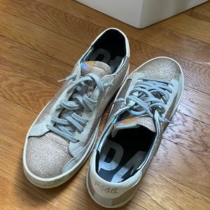 P448 Pink sparkle sneakers size 40 Euro, approx size 9.5